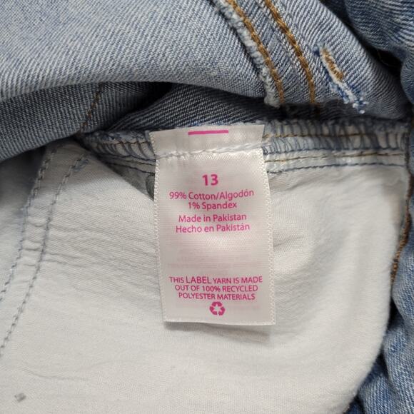 NWT No Boundaries Super High Rise Straight Jeans Size13 32x27 Buttonfly Distress - Picture 13 of 14